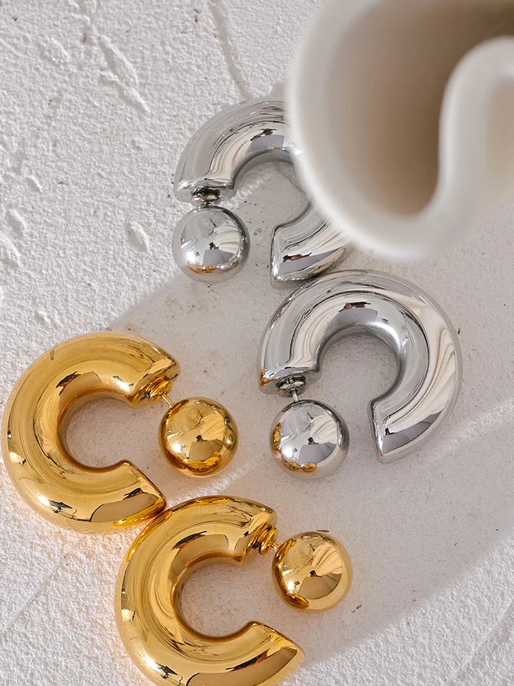 Ayla Chunky Earrings Gold