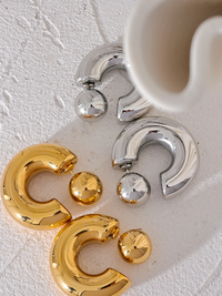 Ayla Chunky Earrings Gold