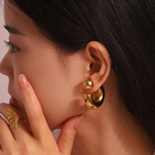 Ayla Chunky Earrings Gold