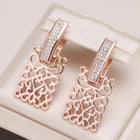 Ivy with rose gold zirconia earrings