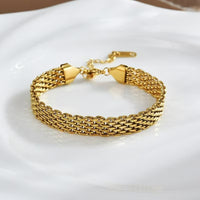 Gold Elegant Mesh Bracelet