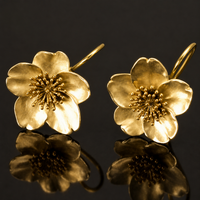 Classic Gold Flower Earrings