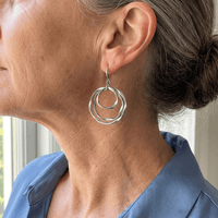 Classic Vintage Copper Hoop Earrings