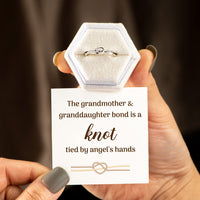 Timeless Bond Silver Knot Ring for Mother & Daughter