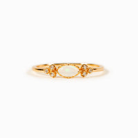 Purest Love Matching Oval Cut Opal Mother & Daughter Ring
