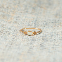 Purest Love Matching Oval Cut Opal Mother & Daughter Ring