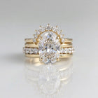 Elegant European Style Stacked Zirconia Diamond Ring
