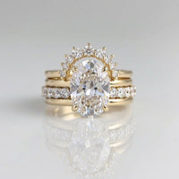 Elegant European Style Stacked Zirconia Diamond Ring