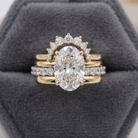 Elegant European Style Stacked Zirconia Diamond Ring