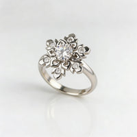 Elegant Minimalist Micro Paved Round Zirconia Ring
