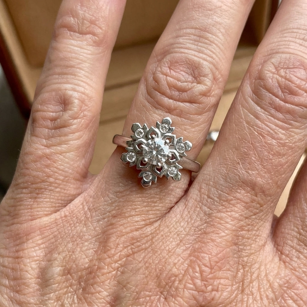 Elegant Minimalist Micro Paved Round Zirconia Ring
