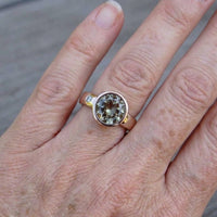 Elegant Vintage Aquamarine Blue Zirconia Silver Plated Ring