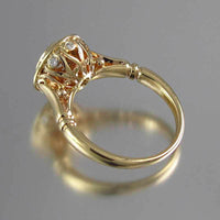 Elegant Vintage Gold & Zirconia Ring Set