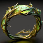 Exotic Crystal Earth Ring