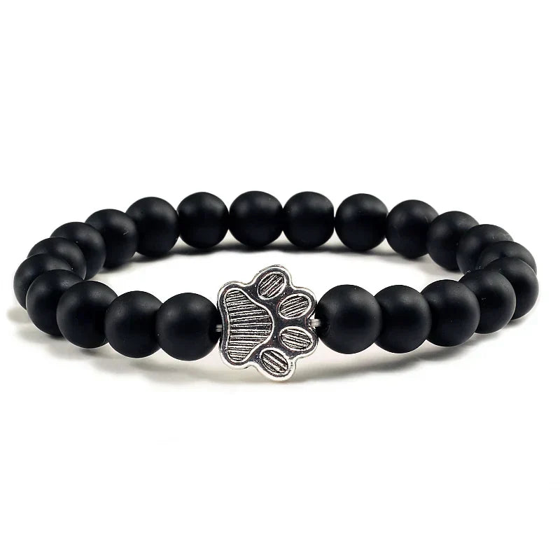 Bracelet with beaded paws