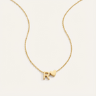 Personalized Letter & Heart Initial Necklace