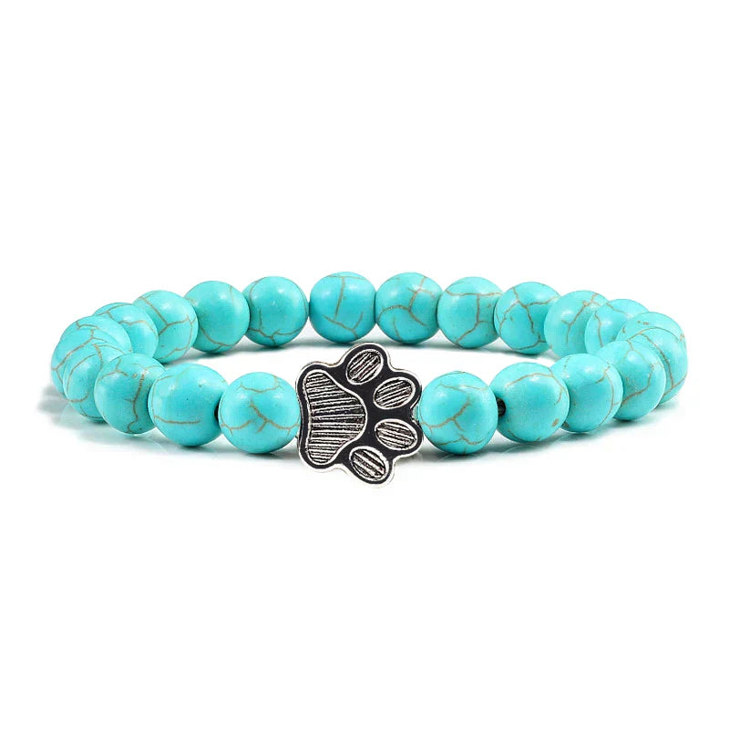 Bracelet with beaded paws