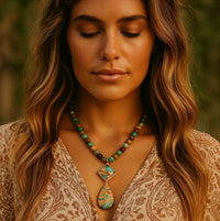 Multicolor Jasper Pendant Spiritual Necklace