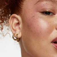 June Basic Huggie Hoops Gold