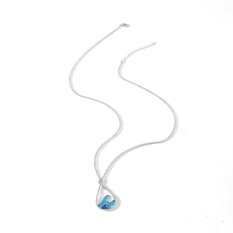 Exclusive Silver Turquoise Charm Necklace