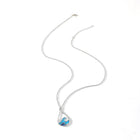 Exclusive Silver Turquoise Charm Necklace