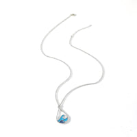Exclusive Silver Turquoise Charm Necklace