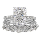 Jaily 3PC Wedding Ring Set | White Gold