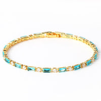 Timeless Gold Natural Turquoise Bracelet