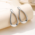 Elegant Classic Polished Zinc Alloy Teardrop Dangle Earrings