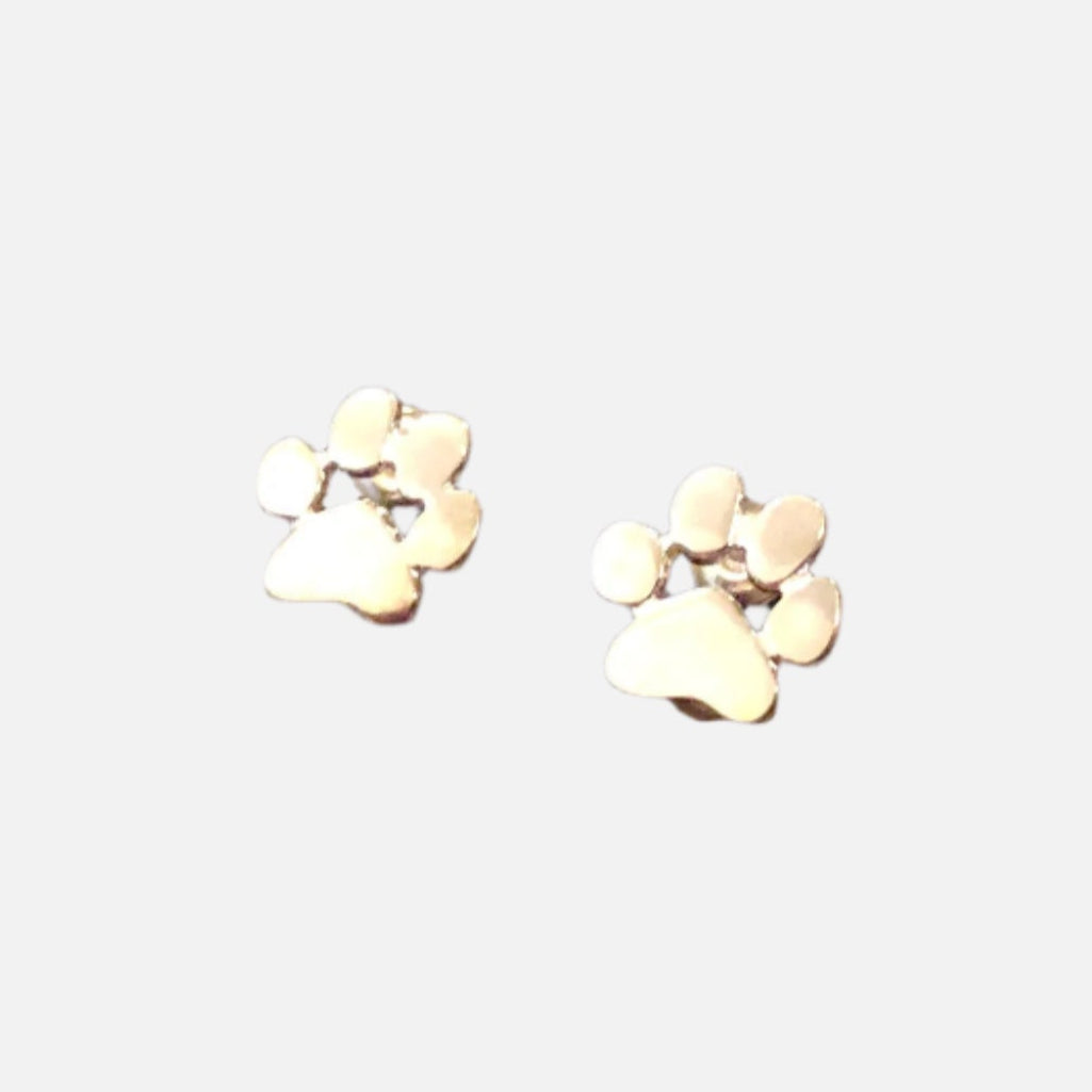 Hypoallergenic paw earrings