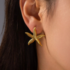 Pien Starfish Earrings Gold