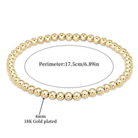 Chic 18K Gold Turquoise Beaded Bracelet