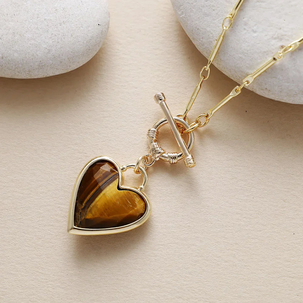 Elegant Love Bound Gold Plated Chain Necklace
