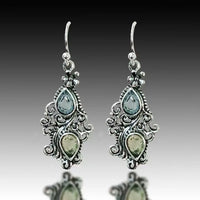 Vintage Filigree Teardrop Earrings
