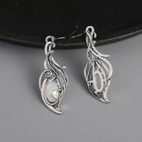 Artisan Opal Vine Sterling Silver Drop Earrings