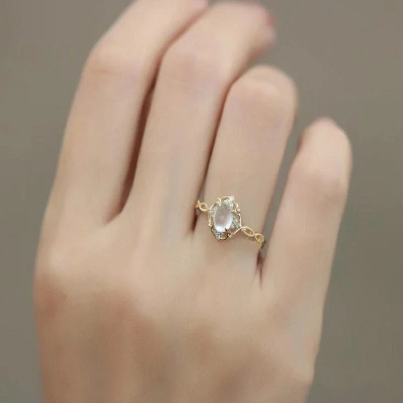 Mathilda moonstone ring