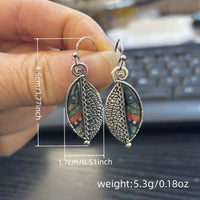 Bohemian Colorful Leaf Earrings
