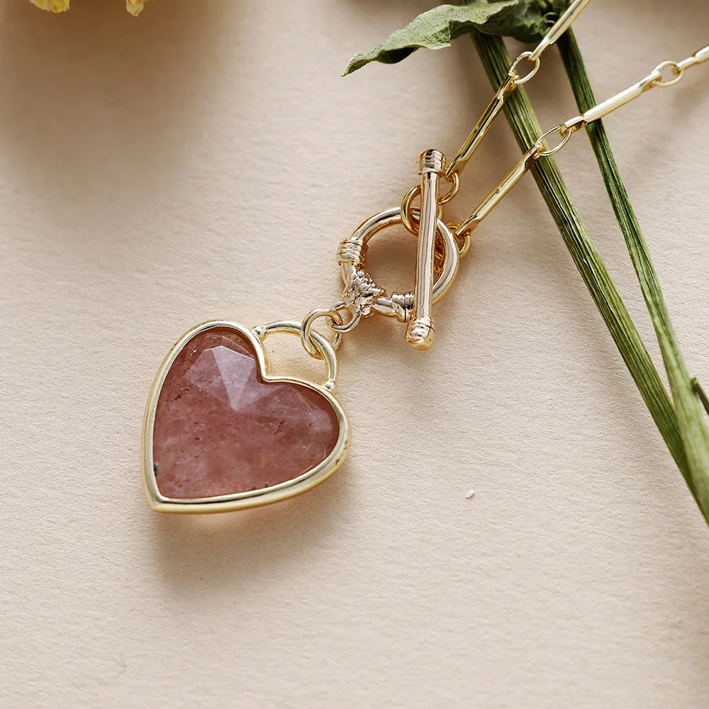 Elegant Love Bound Gold Plated Chain Necklace