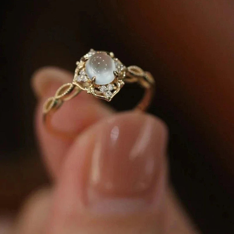 Mathilda moonstone ring