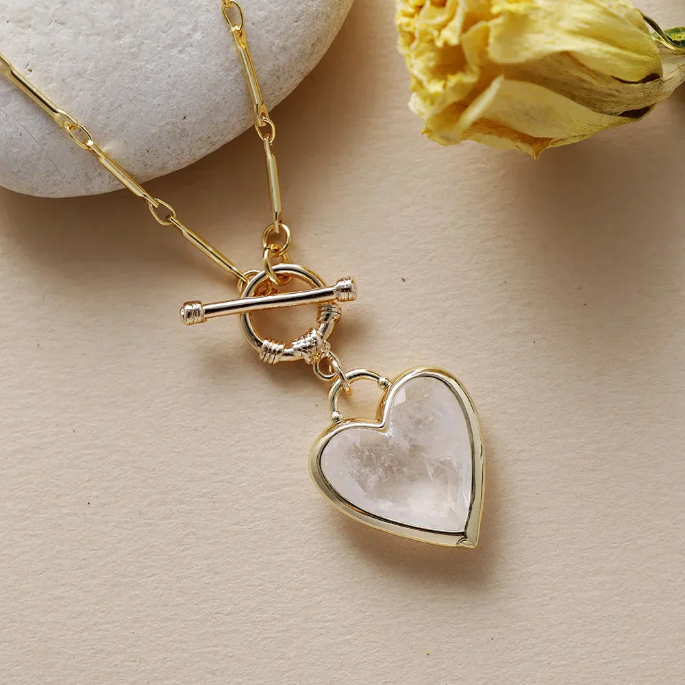 Elegant Love Bound Gold Plated Chain Necklace