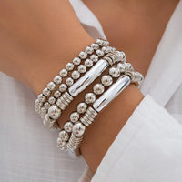 5pc Beaded Bracelet Stack Set