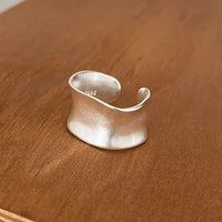 Vintage Gold and Silver Wide Flat Adjustable Ring