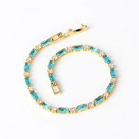 Timeless Gold Natural Turquoise Bracelet