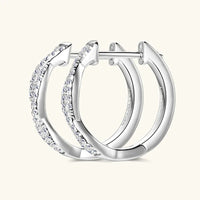 Zirconia Gold Braided Earrings