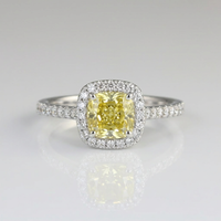 Vintage Style Adjustable Open Design Olive Green Zirconia Ring