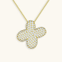 Pavé Diamond Bubble Initial Necklace