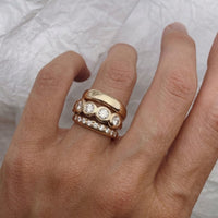 Radiance Gold Stacking Ring