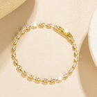 Elegant Zirconia Diamond Gold Plated Tennis Bracelet