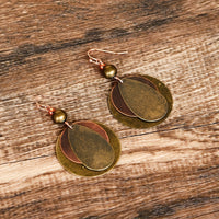 Bohemian Round Water Drop Shape Dangle Earrings