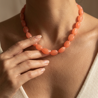 Bohemian Cloud Mixed Bead Handmade Knotted Necklace